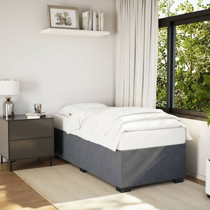Giroletto senza Materasso Grigio Scuro 80x200 cm Velluto | homemem39