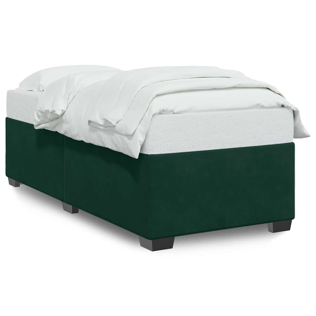 Giroletto senza Materasso Verde Scuro 80x200 cm in Velluto | homemem39