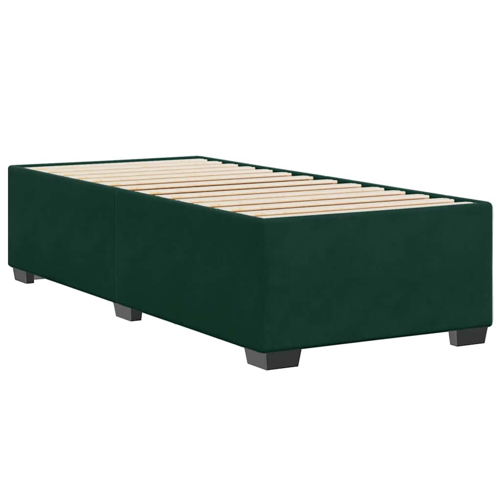 Giroletto senza Materasso Verde Scuro 80x200 cm in Velluto | homemem39