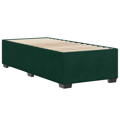 Giroletto senza Materasso Verde Scuro 90x190 cm in Velluto | homemem39