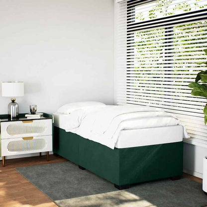 Giroletto senza Materasso Verde Scuro 90x190 cm in Velluto | homemem39