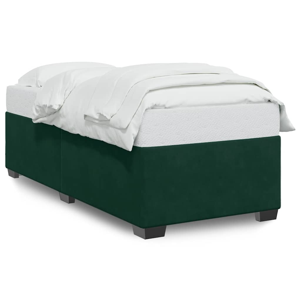 Giroletto senza Materasso Verde Scuro 100x200 cm in Velluto | homemem39