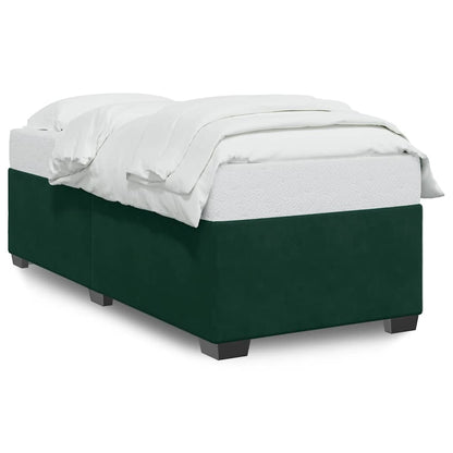 Giroletto senza Materasso Verde Scuro 100x200 cm in Velluto | homemem39