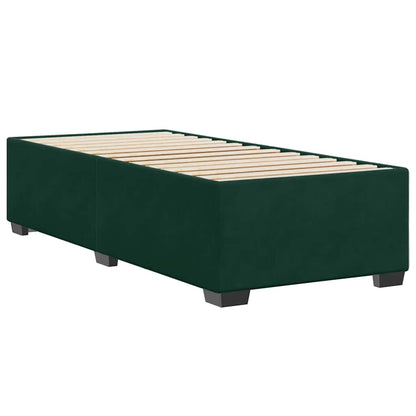 Giroletto senza Materasso Verde Scuro 100x200 cm in Velluto | homemem39