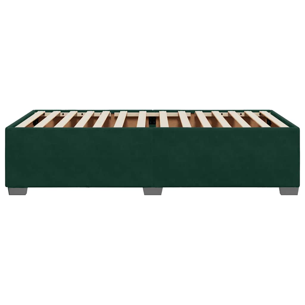 Giroletto senza Materasso Verde Scuro 100x200 cm in Velluto | homemem39