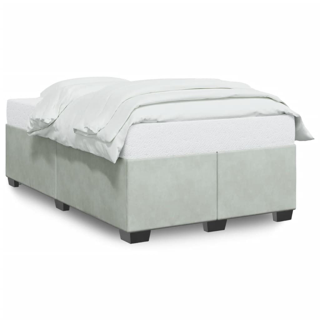 Giroletto senza Materasso Grigio Chiaro 120x190 cm Velluto | homemem39