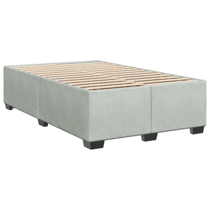 Giroletto senza Materasso Grigio Chiaro 120x190 cm Velluto | homemem39