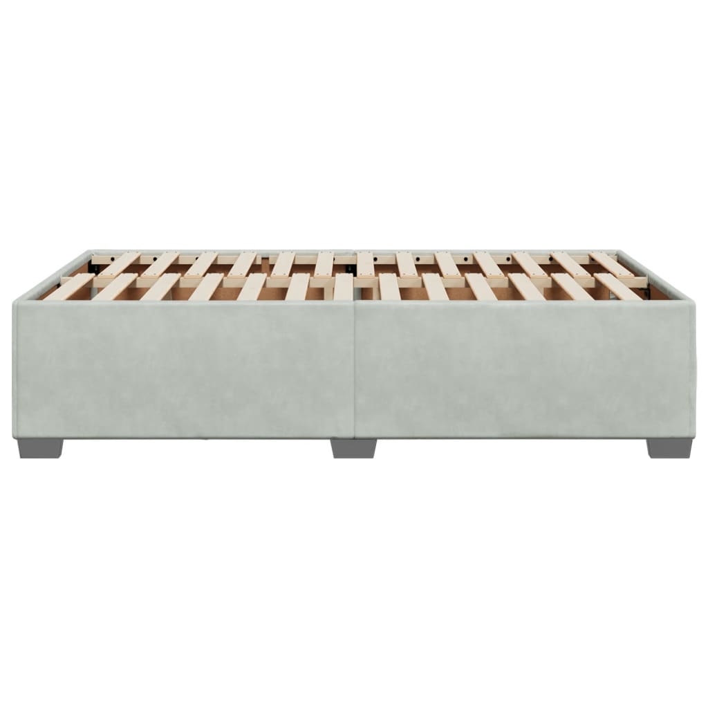 Giroletto senza Materasso Grigio Chiaro 120x190 cm Velluto | homemem39