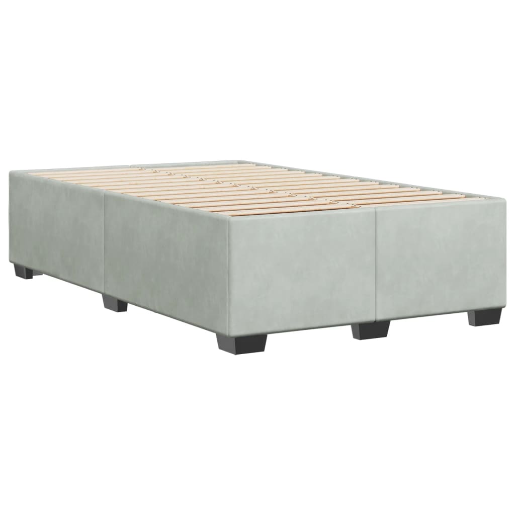 Giroletto senza Materasso Grigio Chiaro 120x190 cm Velluto | homemem39