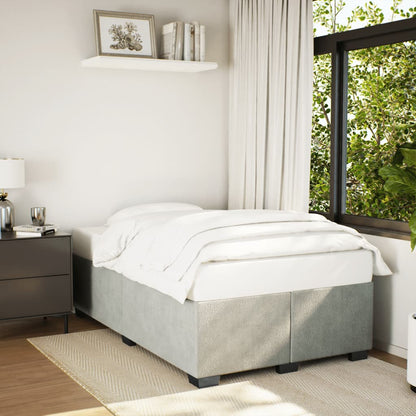 Giroletto senza Materasso Grigio Chiaro 120x190 cm Velluto | homemem39