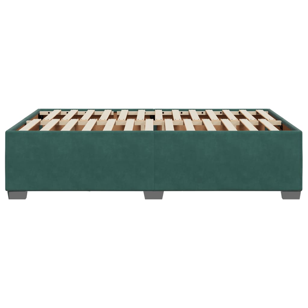 Giroletto senza Materasso Verde Scuro 120x190 cm Velluto - homemem39