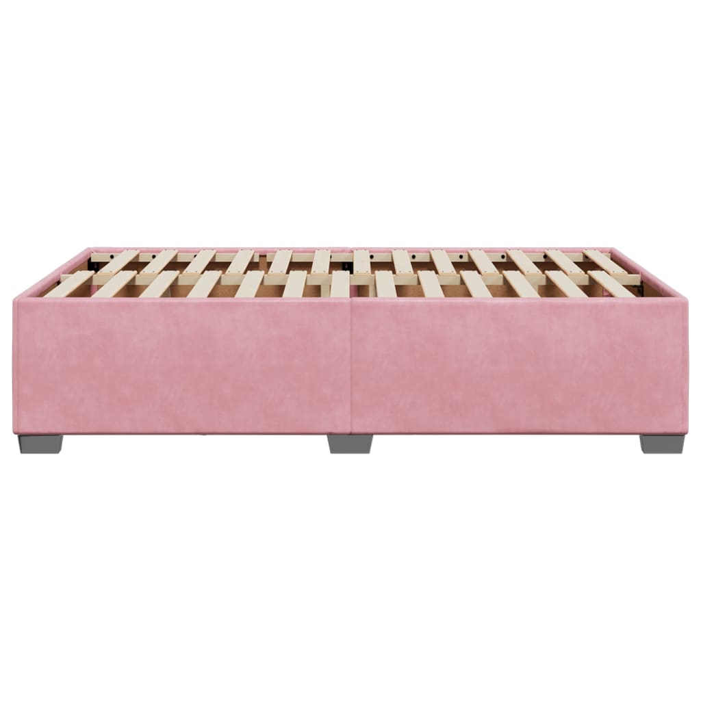 Giroletto senza Materasso Rosa 120x190 cm Velluto - homemem39