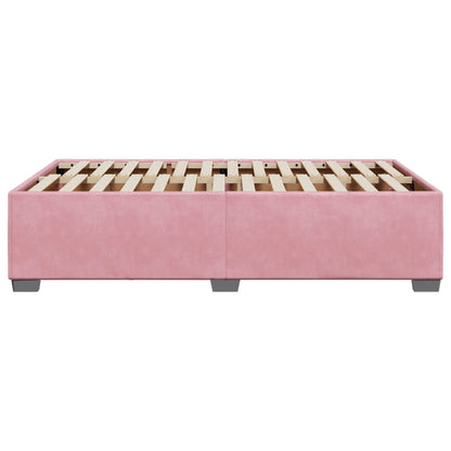 Giroletto senza Materasso Rosa 120x190 cm Velluto - homemem39