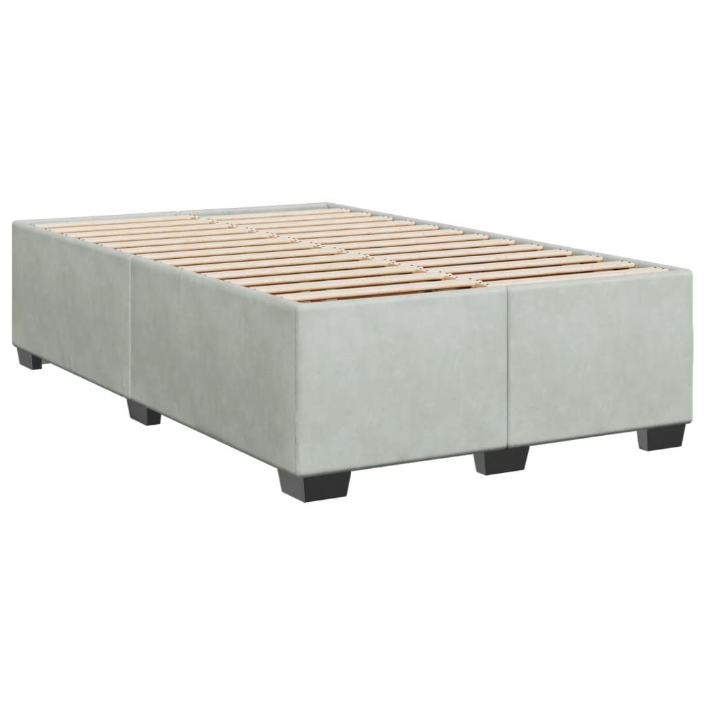 Giroletto senza Materasso Grigio Chiaro 120x200 cm Velluto | homemem39