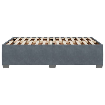 Giroletto senza Materasso Grigio Scuro 120x200 cm Velluto - homemem39