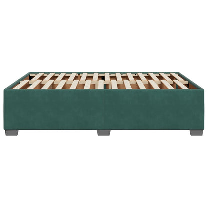 Giroletto senza Materasso Verde Scuro 140x190 cm in Velluto - homemem39
