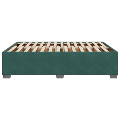 Giroletto senza Materasso Verde Scuro 160x200 cm in Velluto - homemem39