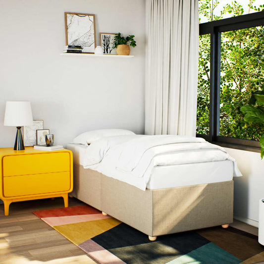 Giroletto senza Materasso Crema 80x200 cm in Tessuto - homemem39