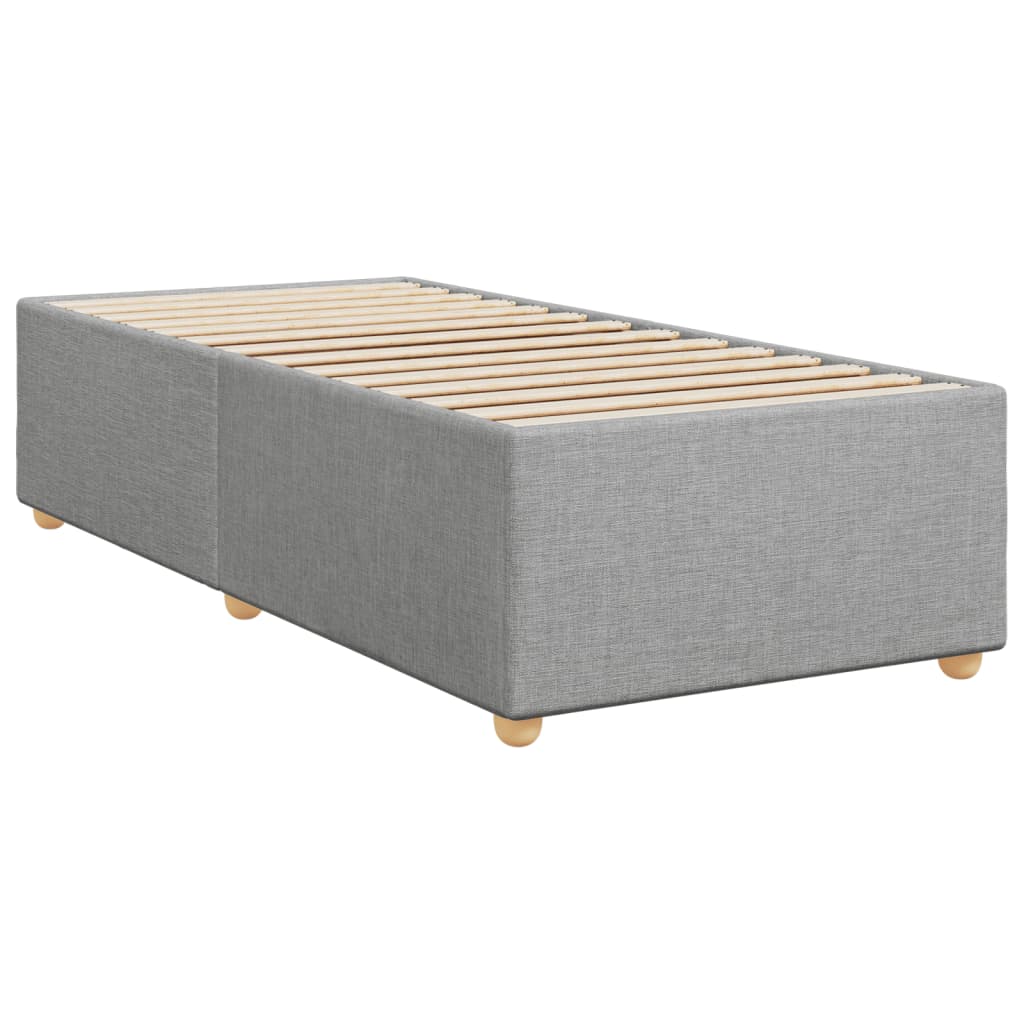 Giroletto senza Materasso Grigio Chiaro 90x200 cm Tessuto | homemem39