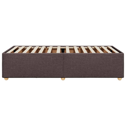 Giroletto senza Materasso Marrone Scuro 100x200 cm Tessuto - homemem39