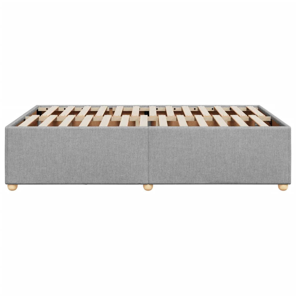 Giroletto senza Materasso Grigio Chiaro 120x190 cm in Tessuto - homemem39