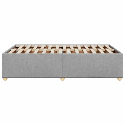 Giroletto senza Materasso Grigio Chiaro 120x190 cm in Tessuto - homemem39