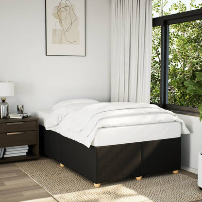 Giroletto senza Materasso Nero 120x190 cm in Tessuto | homemem39