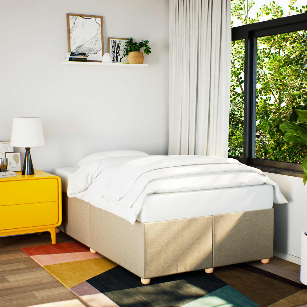 Giroletto senza Materasso Crema 120x190cm in Tessuto - homemem39