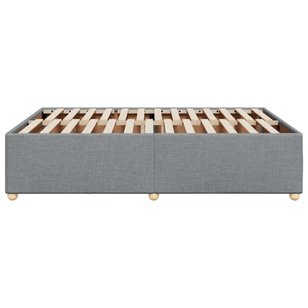 Giroletto senza Materasso Grigio Chiaro 140x190 cm Tessuto | homemem39