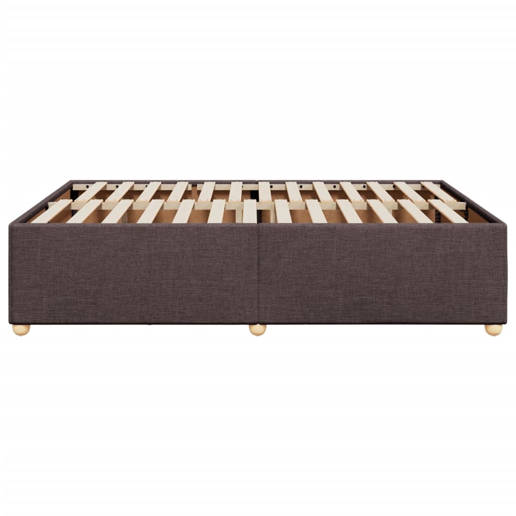 Giroletto senza Materasso Marrone Scuro 140x190 cm Tessuto | homemem39