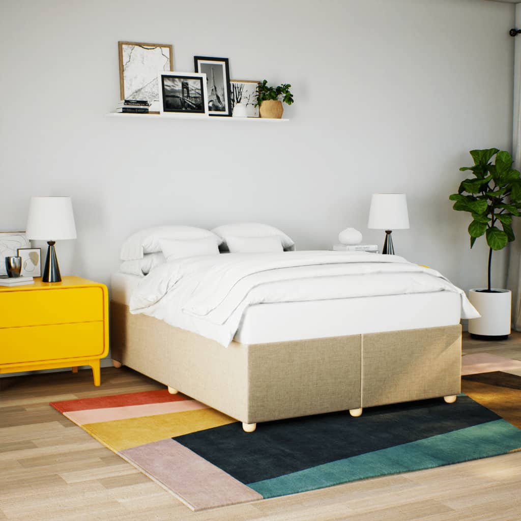 Giroletto senza Materasso Crema 140x190 cm in Tessuto | homemem39