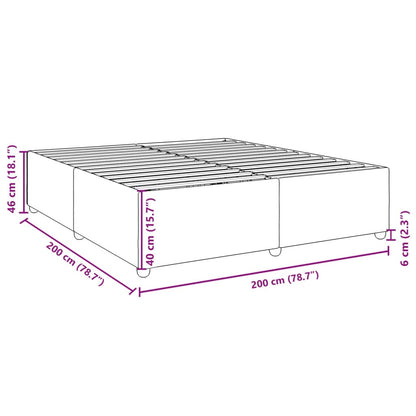 Giroletto senza Materasso Tortora 200x200 cm in Tessuto | homemem39