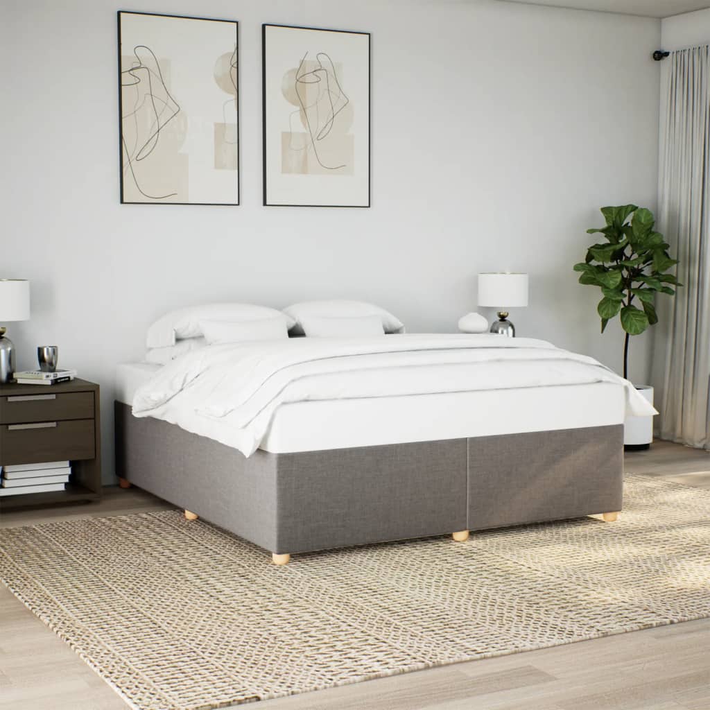 Giroletto senza Materasso Tortora 200x200 cm in Tessuto | homemem39