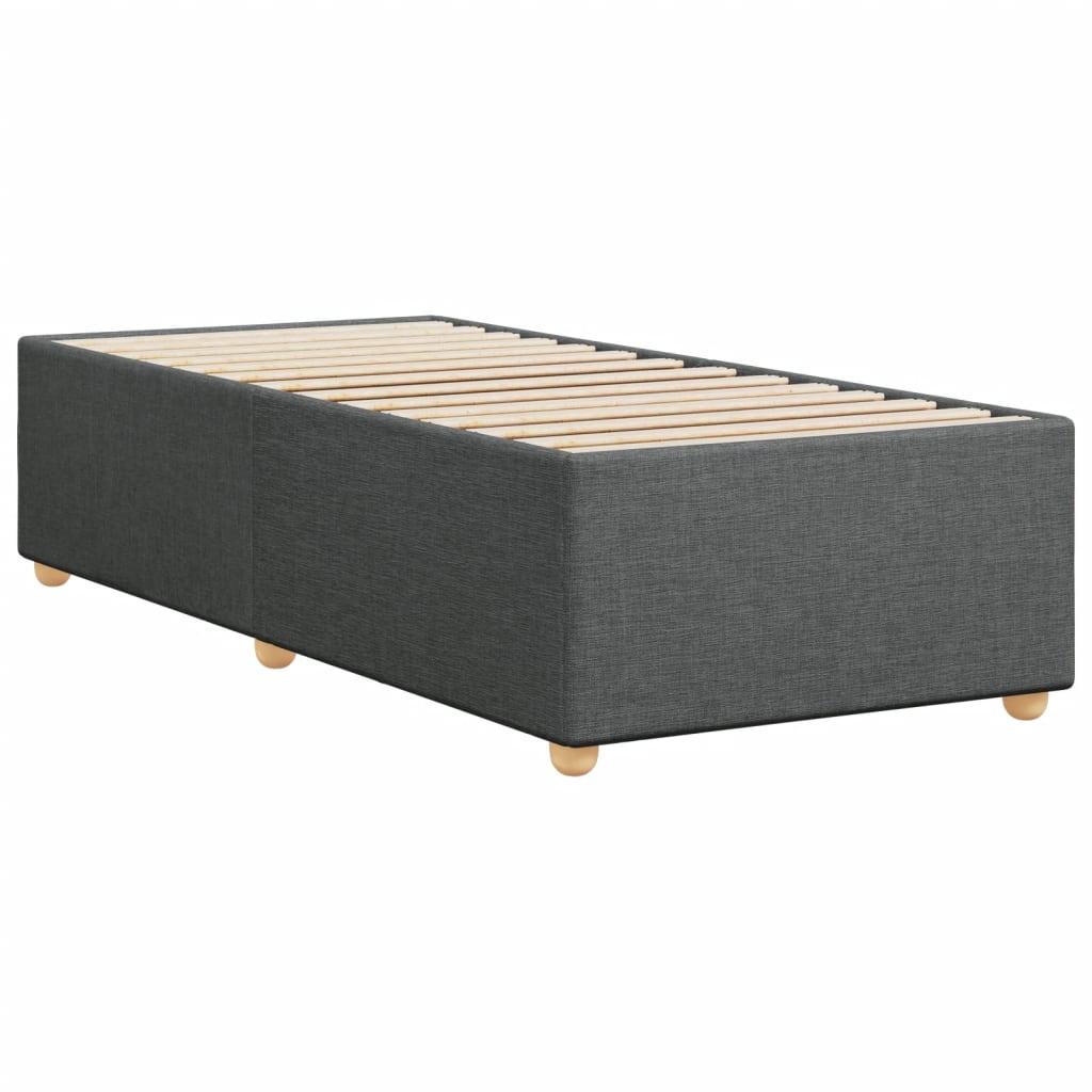 Struttura letto senza Materasso singolo Grigio Scuro in Tessuto | homemem39