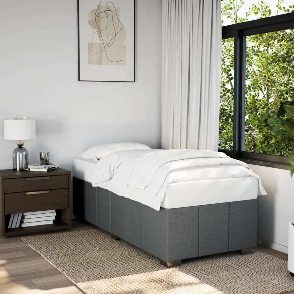 Giroletto senza Materasso Grigio Scuro 90x190 cm Tessuto | homemem39