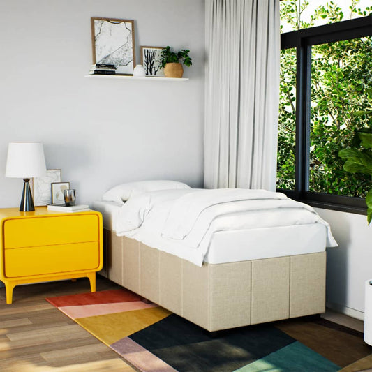 Giroletto senza Materasso Crema 90x190 cm in Tessuto | homemem39