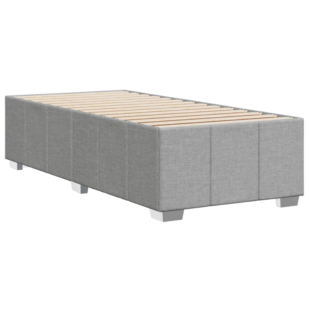 Giroletto senza Materasso Grigio Chiaro 90x200 cm Tessuto | homemem39
