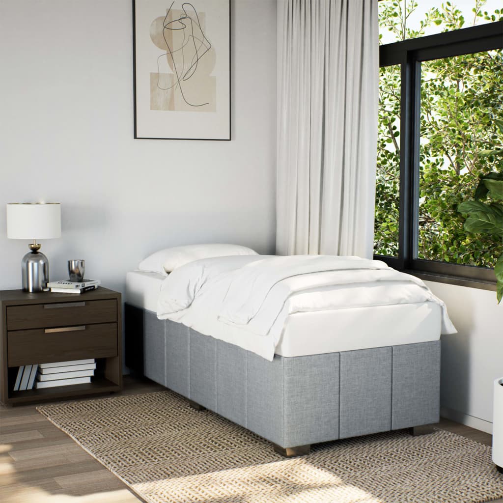 Giroletto senza Materasso Grigio Chiaro 90x200 cm Tessuto | homemem39