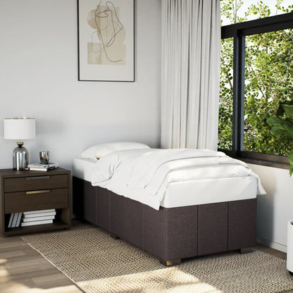 Giroletto senza Materasso Marrone Scuro 90x200 cm Tessuto | homemem39