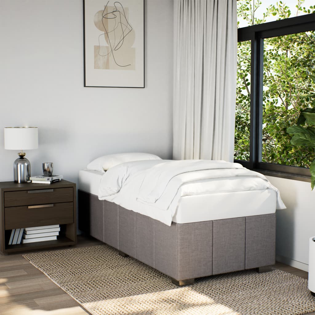 Giroletto senza Materasso Tortora 90x200 cm Tessuto | homemem39