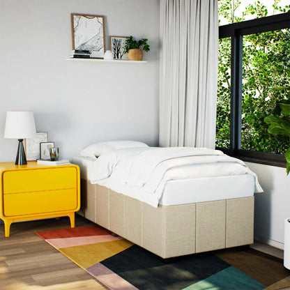 Giroletto senza Materasso Crema 90x200 cm in Tessuto | homemem39