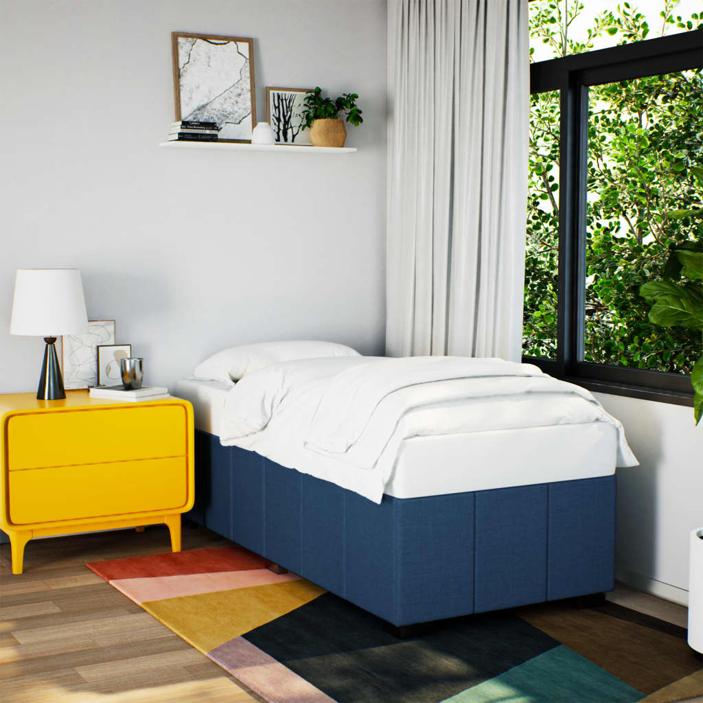 Giroletto senza Materasso Blu 90x200 cm in Tessuto | homemem39
