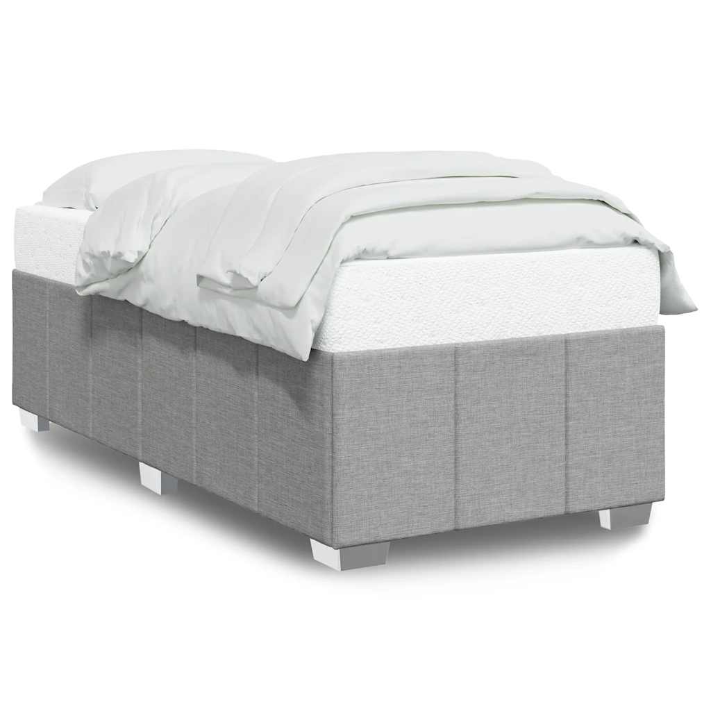 Giroletto senza Materasso Grigio Chiaro 100x200 cm Tessuto | homemem39