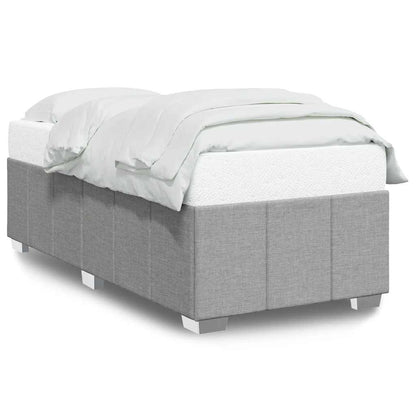 Giroletto senza Materasso Grigio Chiaro 100x200 cm Tessuto | homemem39