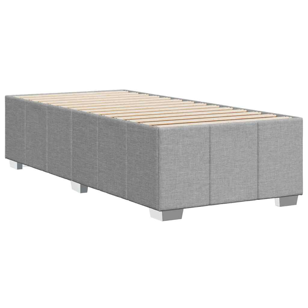 Giroletto senza Materasso Grigio Chiaro 100x200 cm Tessuto | homemem39