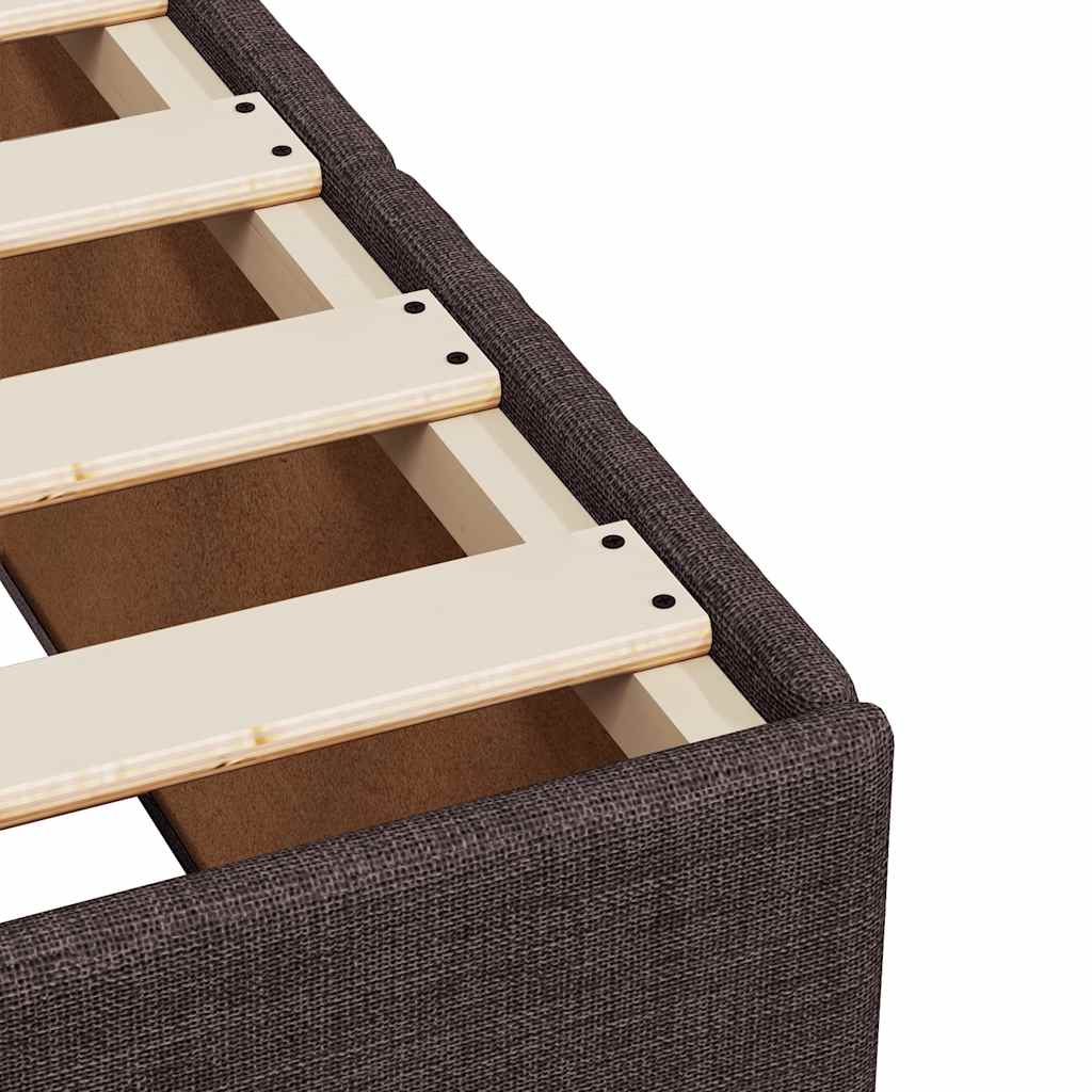 Giroletto senza Materasso Marrone Scuro 100x200 cm Tessuto | homemem39