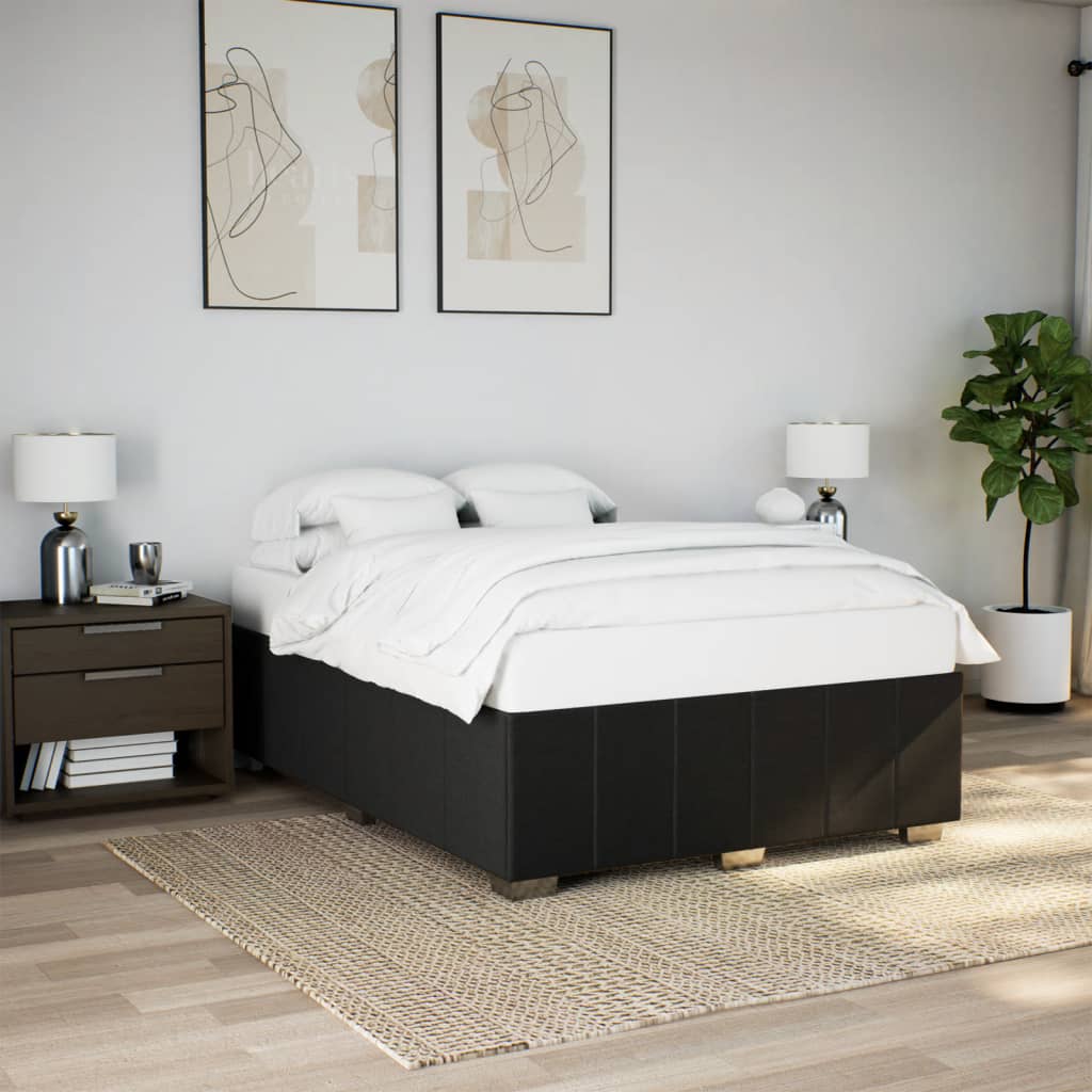 Giroletto senza Materasso Nero 140x190 cm in Tessuto | homemem39