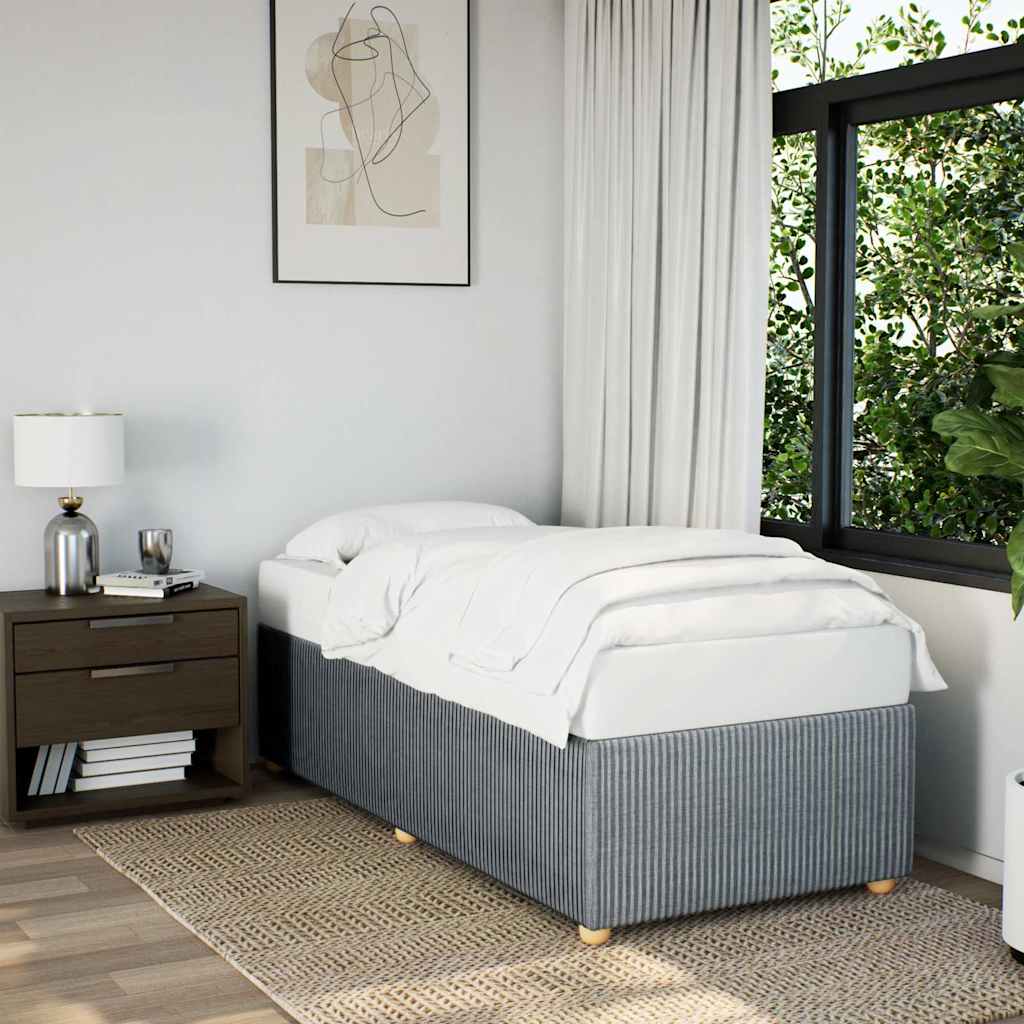 Giroletto senza Materasso Grigio Chiaro 90x190 cm Tessuto | homemem39