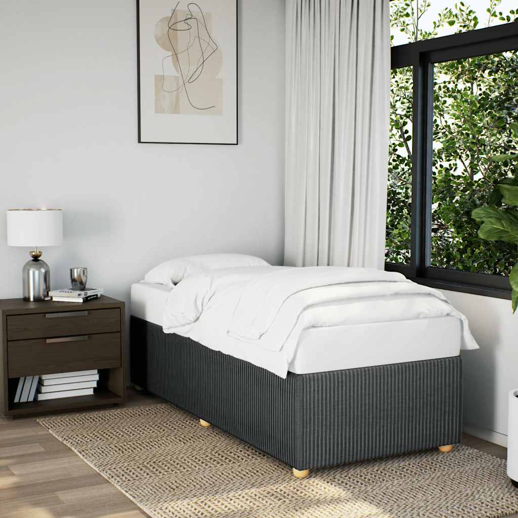 Giroletto senza Materasso Grigio Scuro 90x190 cm Tessuto | homemem39