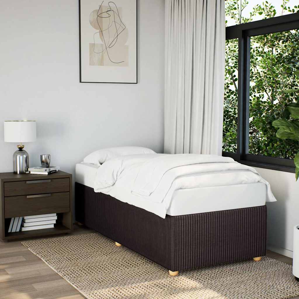 Giroletto senza Materasso Marrone Scuro 90x190 cm Tessuto | homemem39